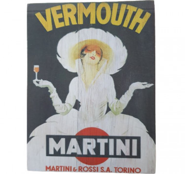 Vintage Printed Picture Martini Vermouth