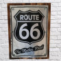 Wood and tin art Route 66 The Mother Road