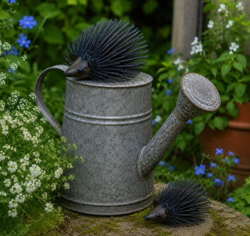 Hand Crafted Metal Hedgehog