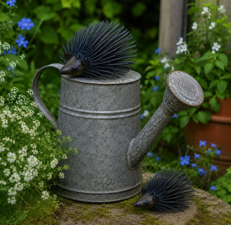 Hand Crafted Metal Hedgehog