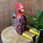 Hand Carved Shelf Puppet Red Chicken