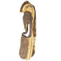 Hand carved elephant wall hanging