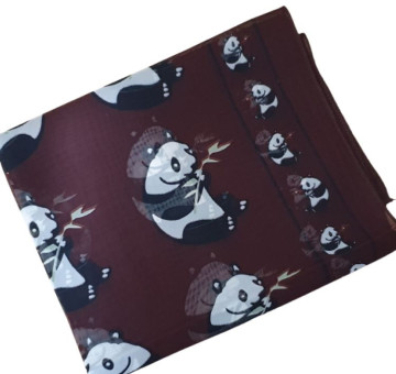 a lightweight brown panda scarf