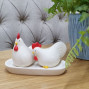 Ceramic Chicken Salt and Pepper Shakers