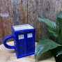 Ceramic blue tardis mug
