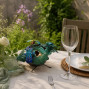 Travellers Finds metal T-Light holder, a leaf bowl with liftable lid with 3 dragonflies on top
