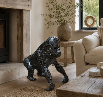 handmade gorilla sculpture indoor outdoor statue