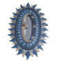 blue navy moon mirror