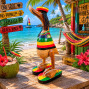 Handmade Bamboo Duck – Rastafarian Style Bring good vibes and island flair to your space with this one-of-a-kind handmade bamboo duck, styled in vibrant Rastafarian colors. Each duck is hand-carved from sustainable bamboo and painted with the iconic red, yellow, green, and black hues inspired by reggae culture. With its laid-back charm and eco-friendly roots, this quirky piece adds a splash of personality to any home, garden, or gift collection. A perfect conversation starter and a unique tribute to peace, love, and natural living.