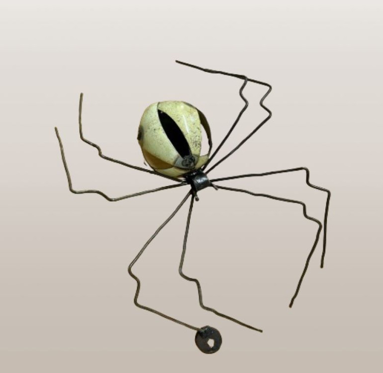 Hand Crafted Metal Small Spider