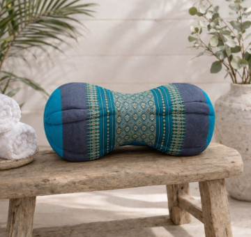 kapok filled handmade cushion peanut shaped to give neck support