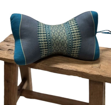 kapok filled handmade cushion peanut shaped to give neck support