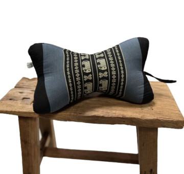 kapok filled handmade cushion peanut shaped to give neck support