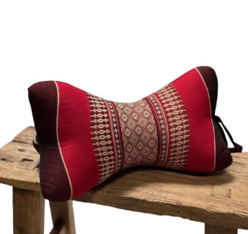 kapok filled handmade cushion peanut shaped to give neck support