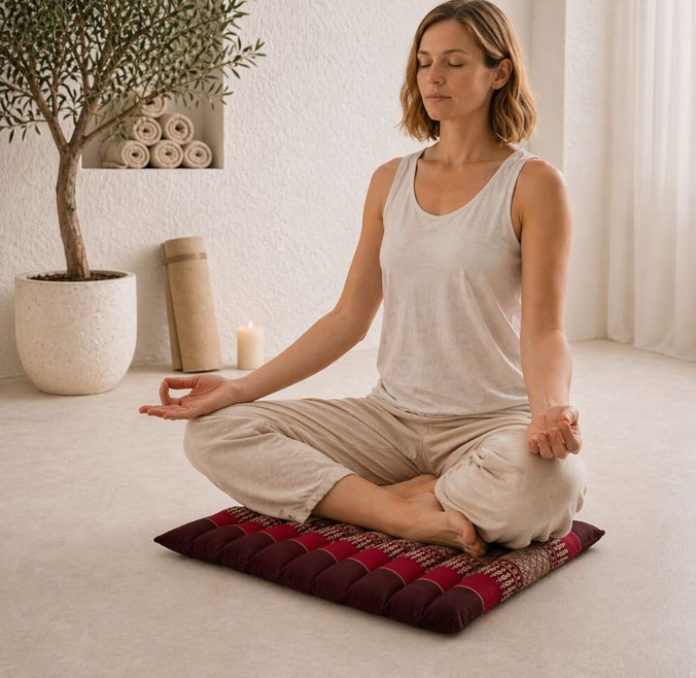 kapok filled handmade cushion peanut shaped to give neck support