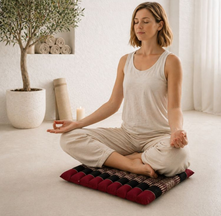 kapok filled handmade cushion peanut shaped to give neck support