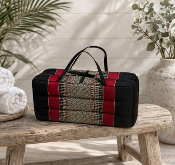 kapok filled handmade cushion peanut shaped to give neck support