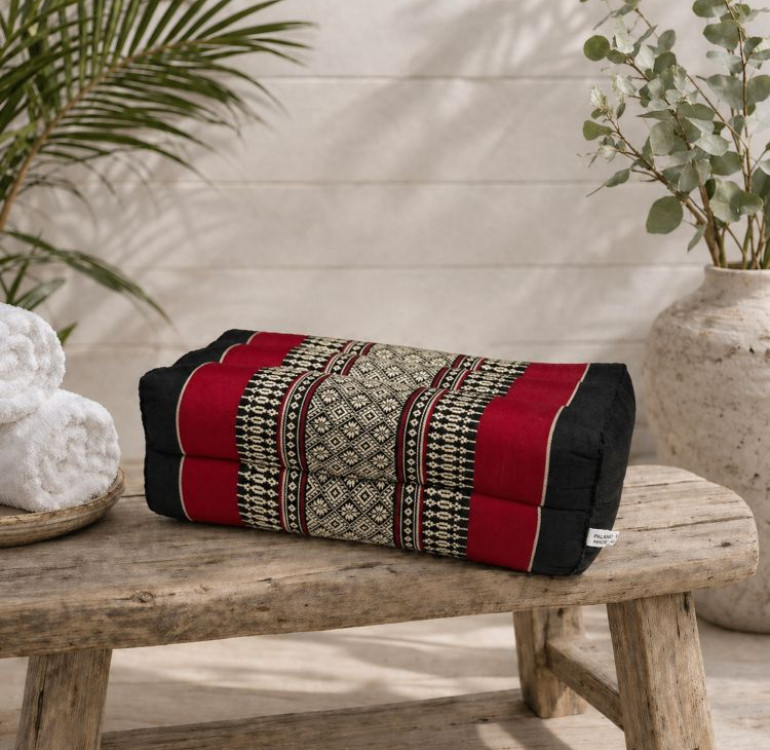 kapok filled handmade cushion peanut shaped to give neck support