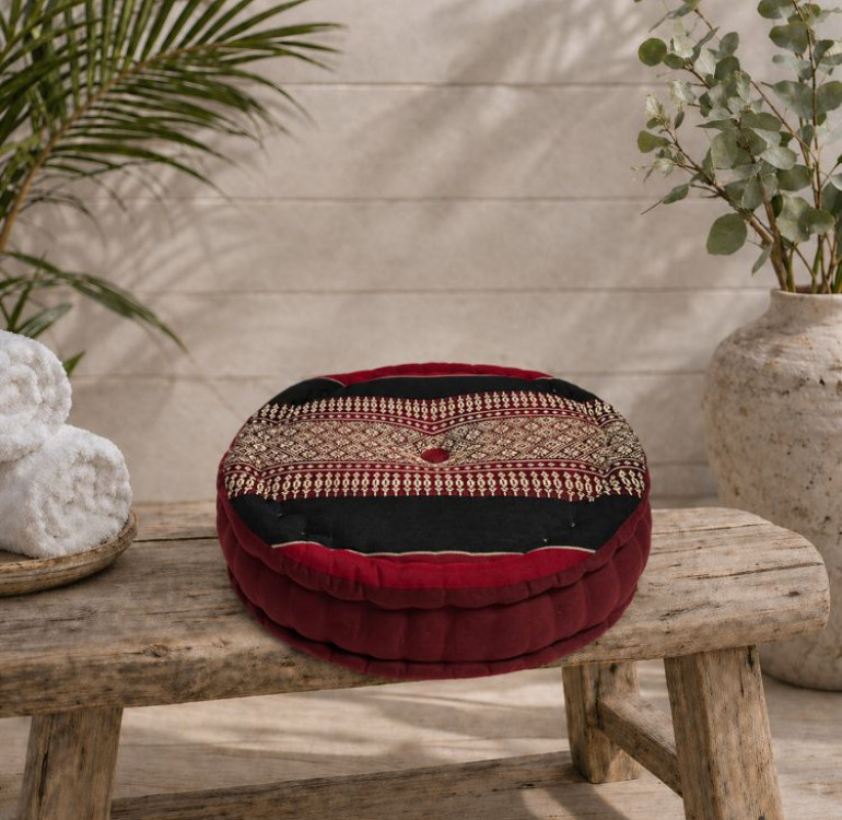 kapok filled handmade cushion peanut shaped to give neck support