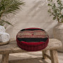 kapok filled handmade cushion peanut shaped to give neck support