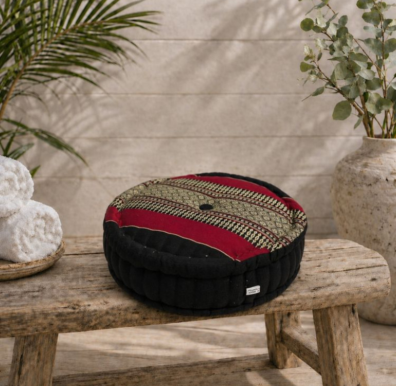 kapok filled handmade cushion peanut shaped to give neck support