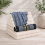 kapok filled handmade cushion peanut shaped to give neck support