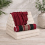 kapok filled handmade cushion peanut shaped to give neck support