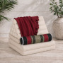 kapok filled handmade cushion peanut shaped to give neck support