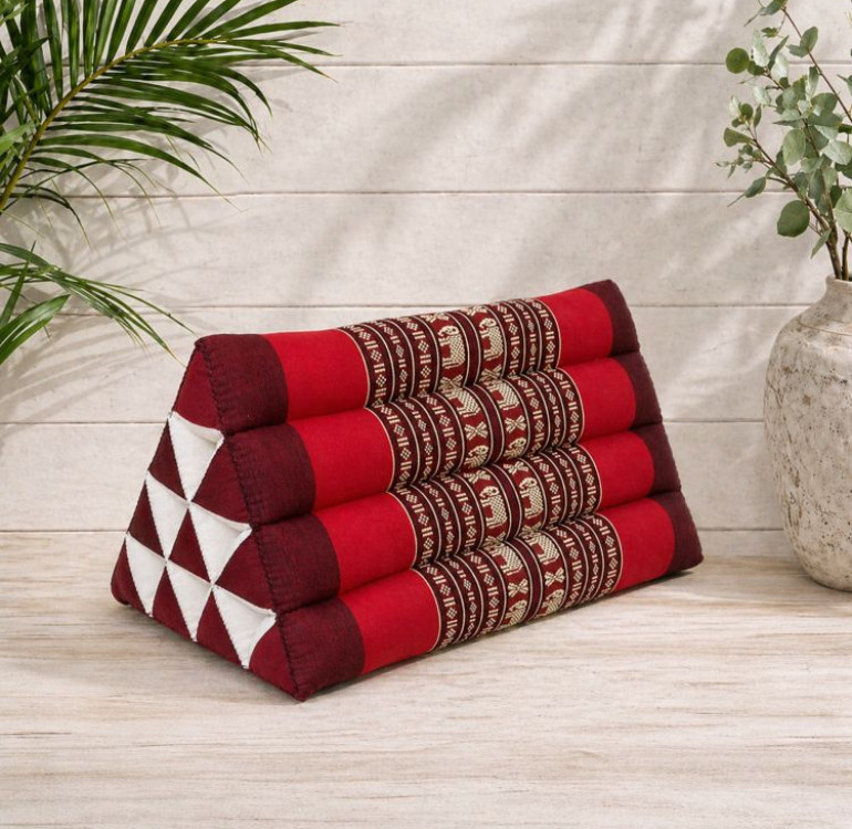 kapok filled handmade cushion peanut shaped to give neck support