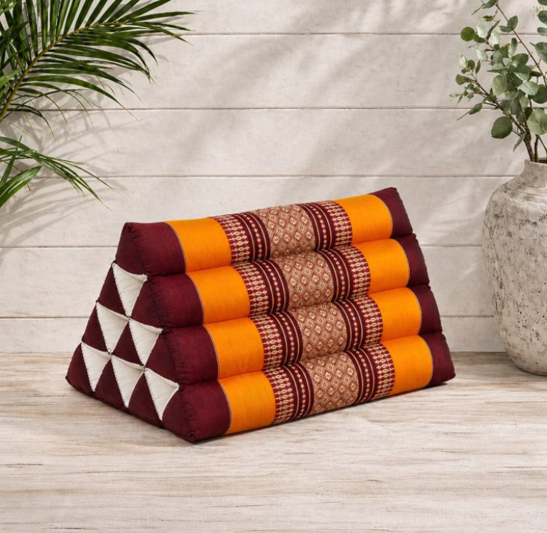 kapok filled handmade cushion peanut shaped to give neck support