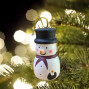handmade hand painted snowman decoration