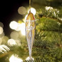 handmade and hand painted Santa Christmas tree decoration