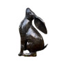 Hand Crafted Metal Springing Hare