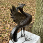 Hand Crafted Metal Springing Hare