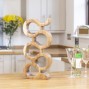 Carved Wooden Wine Rack snake