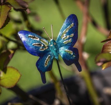 Mini Pot Stakes Butterfly