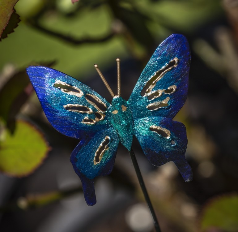 Mini Pot Stakes Butterfly