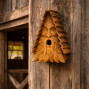 small driftwood handmade wall birdhouse nesting box