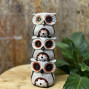 See No Evil Hear No Evil and Speak No Evil Dogs Hand carved