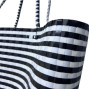recycled plastic bag with orange weave
