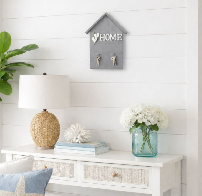 Grey painted Key Holder