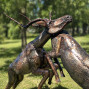 Large Recycled Metal antelopes