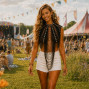 handmade long Bali inspired beaded top for festivals and special occassions