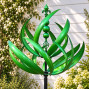 The Stanton Metal Garden Wind Spinner on a stake