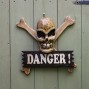 Danger skull and crossbones Pirate Plaque