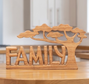 Carved Wooden Word Art