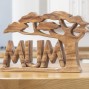 Carved Wooden Word Art Mum