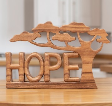 Carved Wooden Word Art