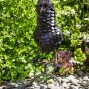 Hand Crafted Metal Owl on Perch