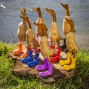 Large Bamboo Duck with Boots